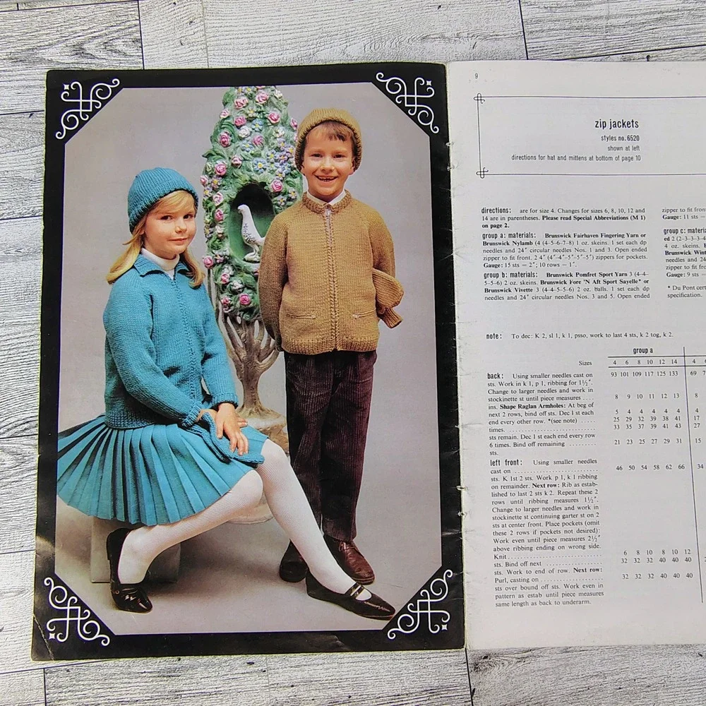 Brunswick Volume 626 Wonderland – 1968 Vintage‎ Kids' Knitting Pattern Booklet